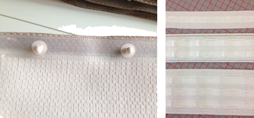 Caravan Curtain Heading Choices