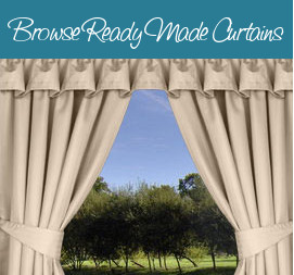 Browse ready made static caravan curtains